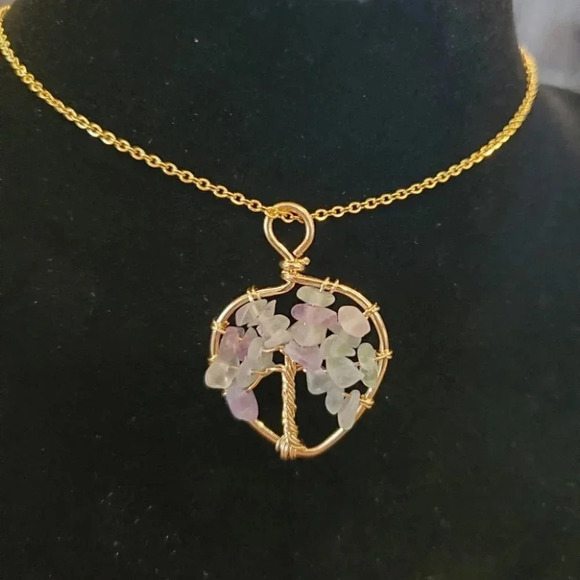 Wire Wrapped Tree Necklace - Picture 4 of 5